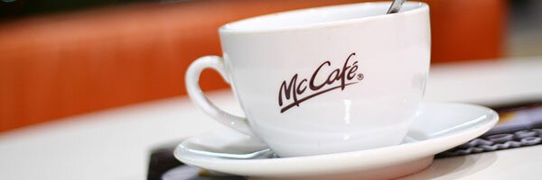 McCafe porcelain cup