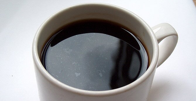 black coffee